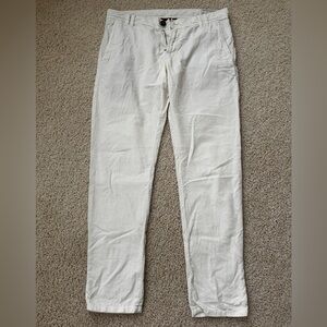 Brunello Cucinelli Men’s Controllo X white slim fit pant